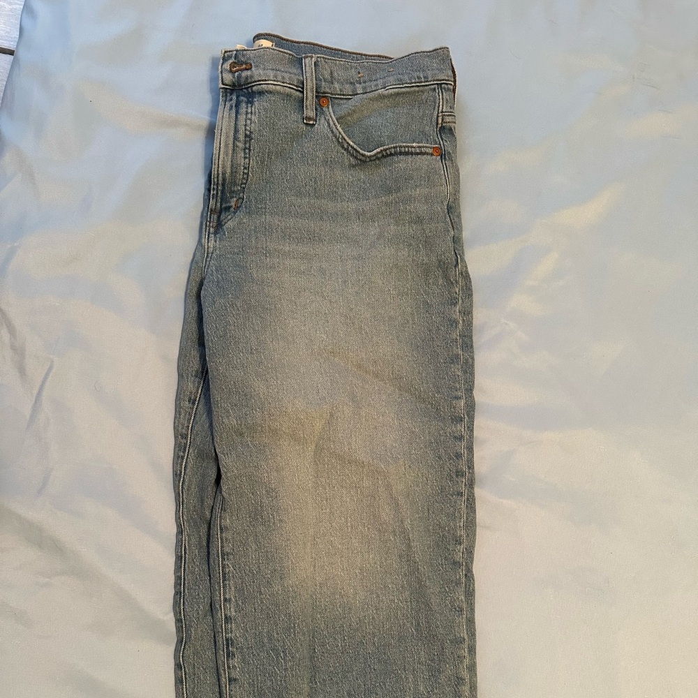 Madewell Faded Blue Straight Jeans
